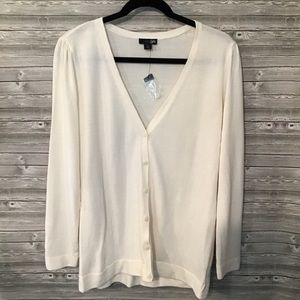 - East 5th cream v-neck cardigan large